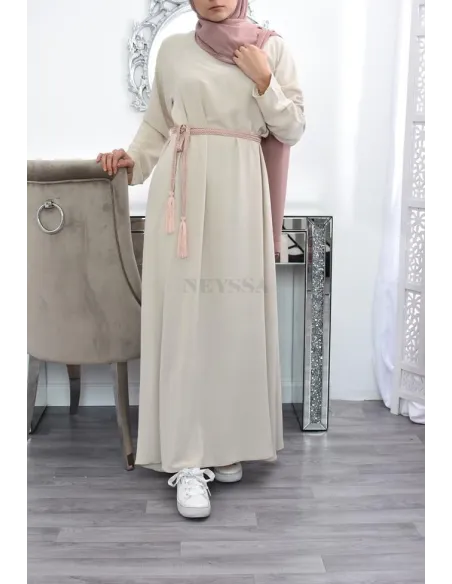 longue robe évasée musulmane mastour lfemme 1m80 ,longue robe évasée