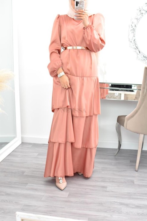 Superbe été boheme modest chic robe bohème musulmane hijab