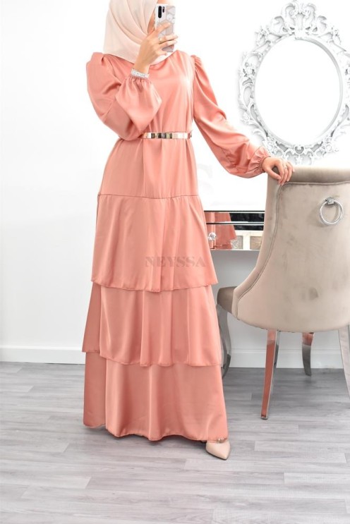 Superbe été boheme modest chic robe bohème musulmane hijab