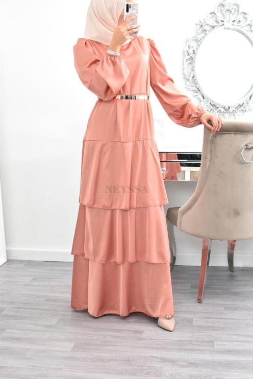 Superbe été boheme modest chic robe bohème musulmane hijab