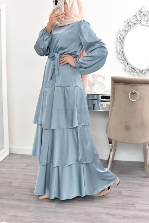 Superbe été boheme modest chic robe bohème musulmane hijab