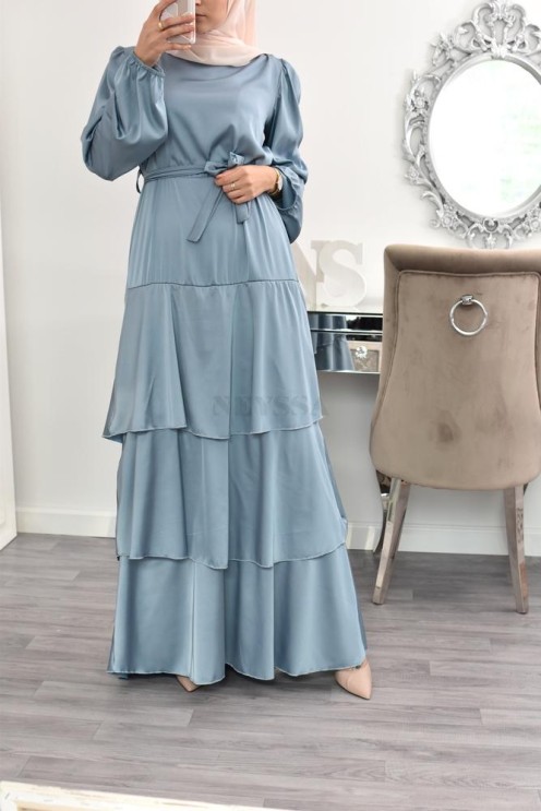 Superbe été boheme modest chic robe bohème musulmane hijab