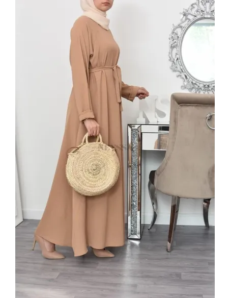 longue robe évasée musulmane mastour lfemme 1m80 ,longue robe évasée