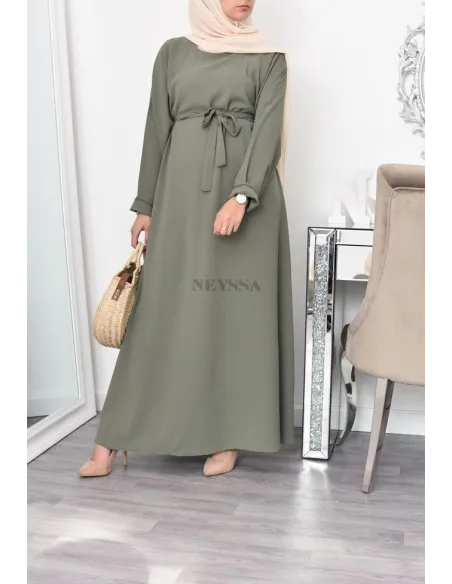 longue robe évasée musulmane mastour lfemme 1m80 ,longue robe évasée