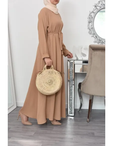 longue robe évasée musulmane mastour lfemme 1m80 ,longue robe évasée