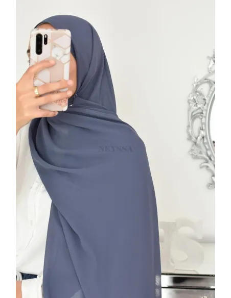 Maxi hijab mousseline xxl grand voile hijab crêpe hijab 180cm
