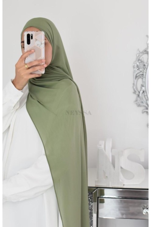 Maxi hijab mousseline xxl grand voile hijab crêpe hijab 180cm