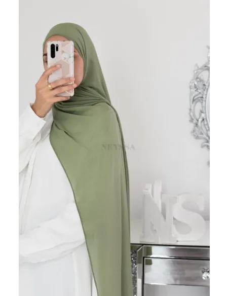 Maxi hijab mousseline xxl grand voile hijab crêpe hijab 180cm