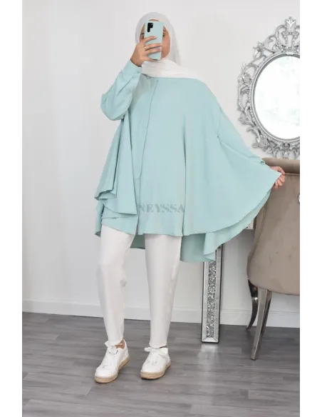 palazzo haut de gamme  Modest fashion classe fluide crêpe léger été