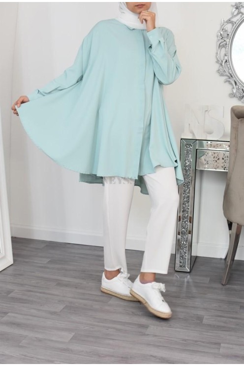 palazzo haut de gamme  Modest fashion classe fluide crêpe léger été