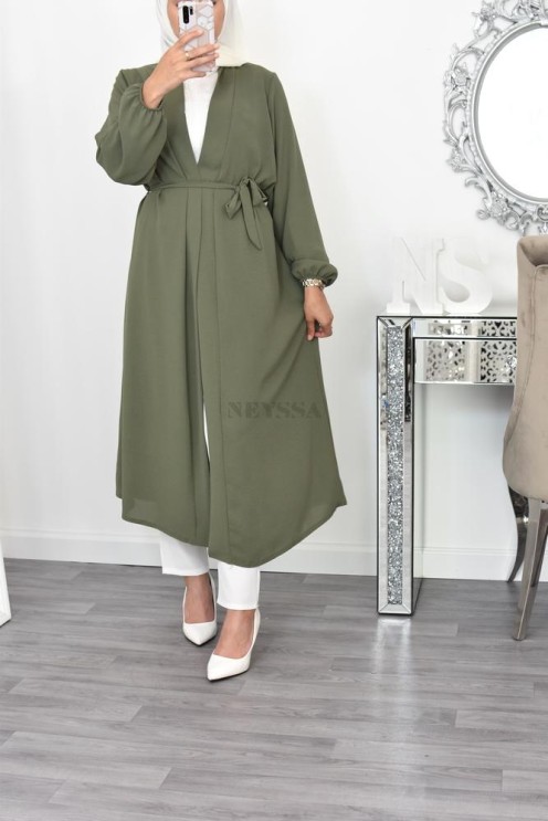 Long kimono léger mastour d'été pour femme voilée pas cher