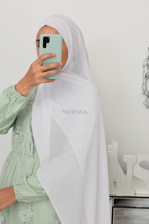 Maxi hijab mousseline xxl grand voile hijab crêpe hijab 180cm