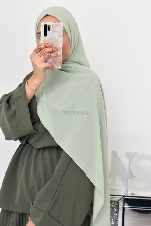 Maxi hijab mousseline xxl grand voile hijab crêpe hijab 180cm