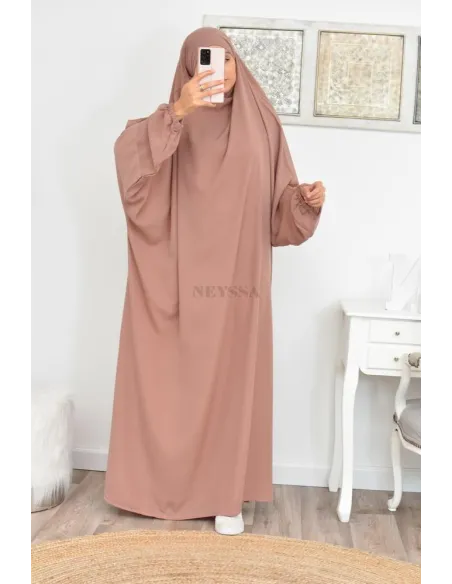 Jilbab une pièce long fluide et pas cher