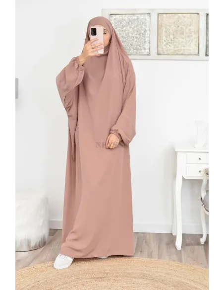 Jilbab une pièce long fluide et pas cher