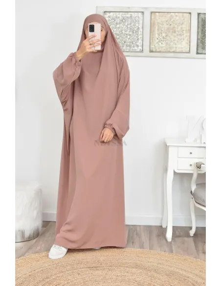 Jilbab une pièce long fluide et pas cher