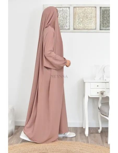 Jilbab une pièce long fluide et pas cher