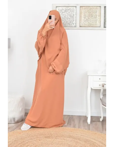 Jilbab une pièce long fluide et pas cher