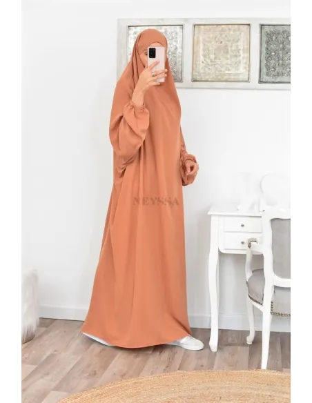 Jilbab une pièce long fluide et pas cher