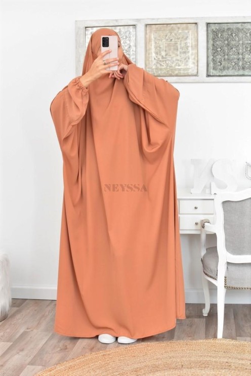 Jilbab une pièce long fluide et pas cher