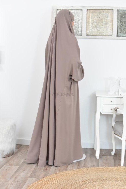 Jilbab une pièce long fluide et pas cher