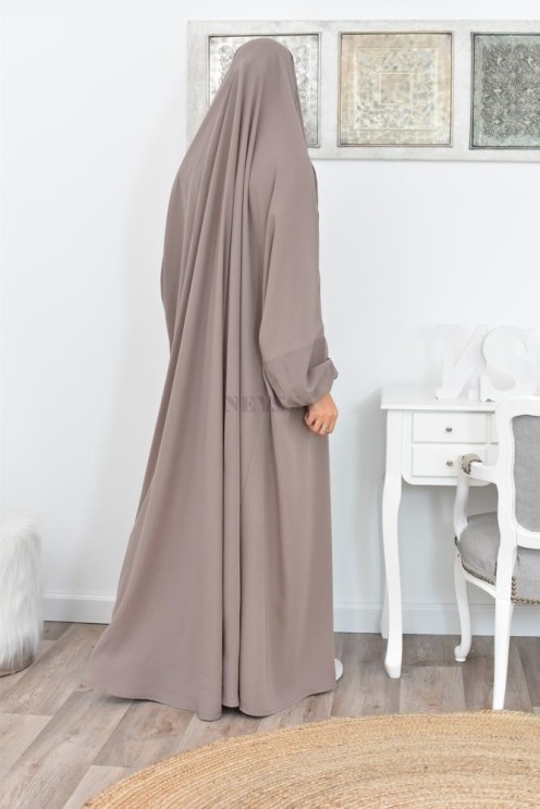 Jilbab une pièce long fluide et pas cher