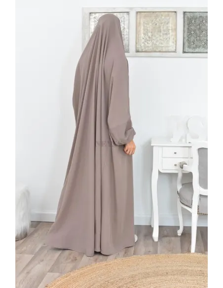 Jilbab une pièce long fluide et pas cher