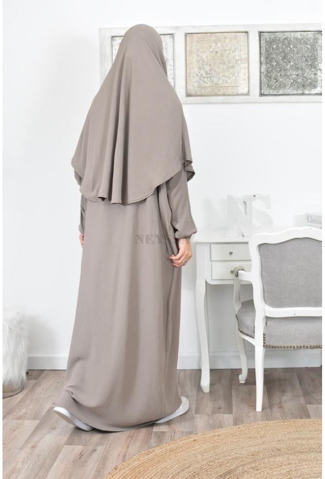  Abaya  longue papillon  de priere avec hijab int gr  pas  cher 