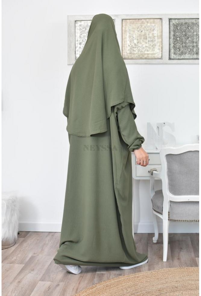  Abaya  longue papillon  de priere avec hijab int gr  pas  cher 