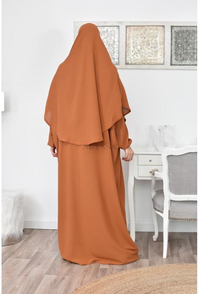  Abaya  longue papillon  de priere avec hijab int gr  pas  cher 