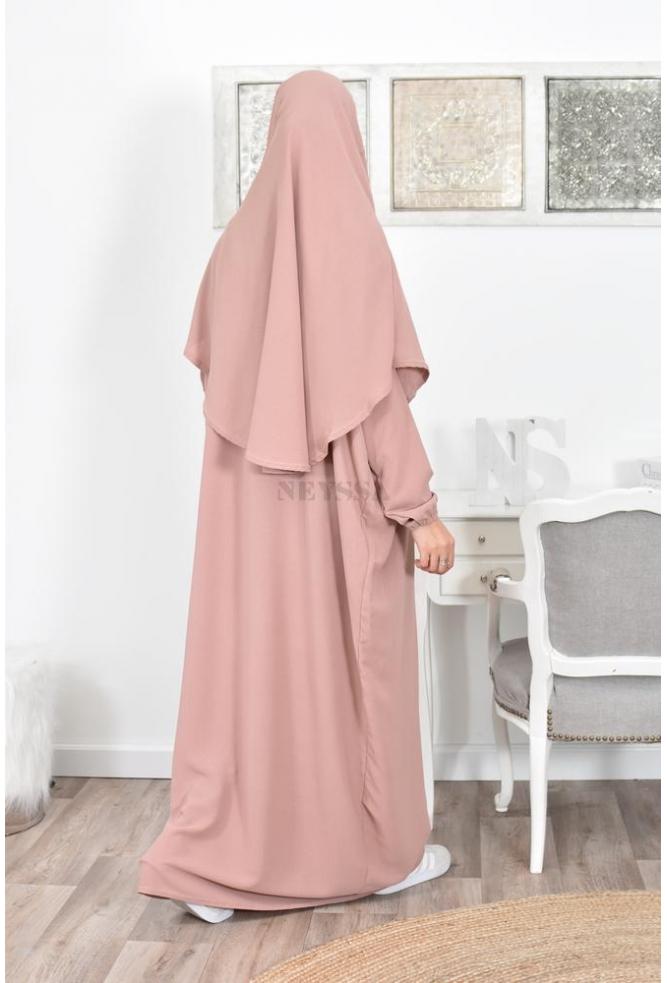  Abaya  longue papillon de priere avec hijab int gr  pas  cher 