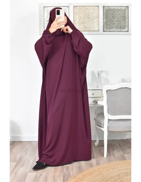 Jilbab une pièce long fluide et pas cher
