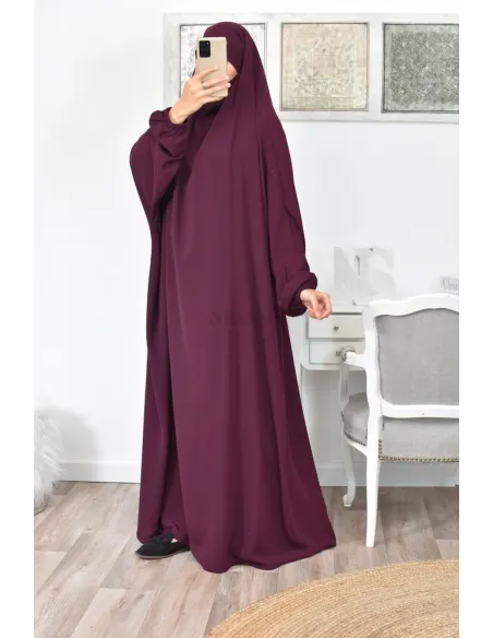 Jilbab une pièce long fluide et pas cher