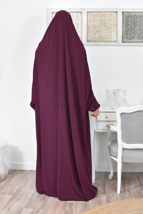 Jilbab une pièce long fluide et pas cher