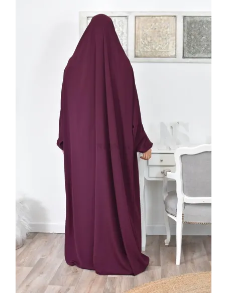 Jilbab une pièce long fluide et pas cher