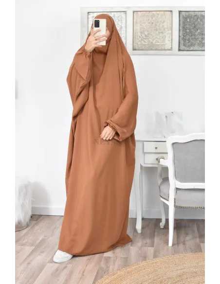 Jilbab une pièce long fluide et pas cher
