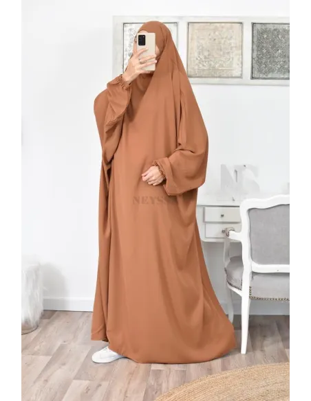 Jilbab une pièce long fluide et pas cher