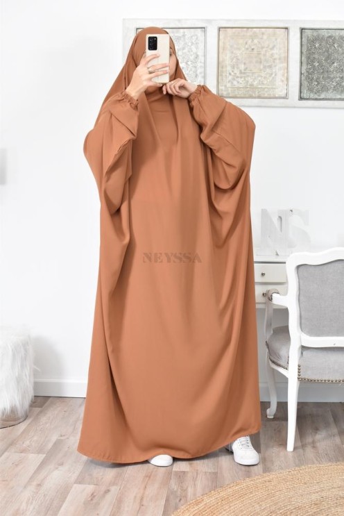 Jilbab une pièce long fluide et pas cher