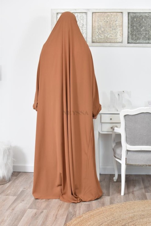 Jilbab une pièce long fluide et pas cher