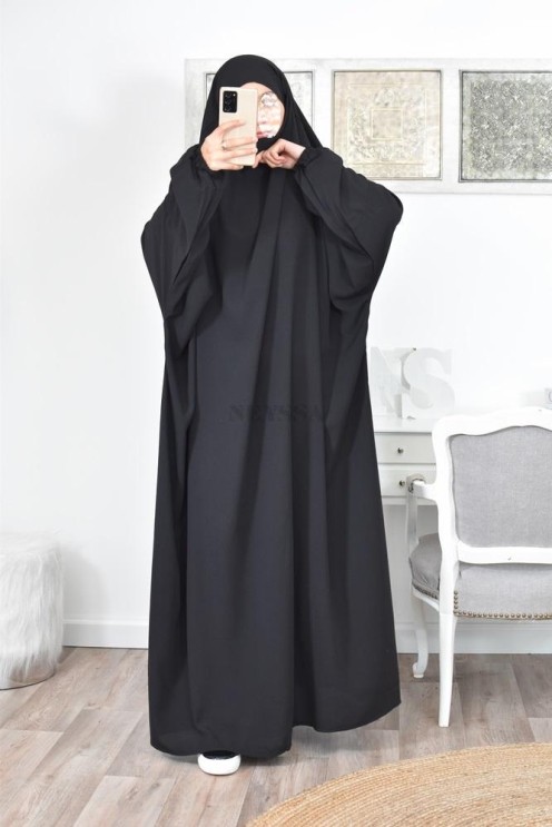 Jilbab une pièce long fluide et pas cher