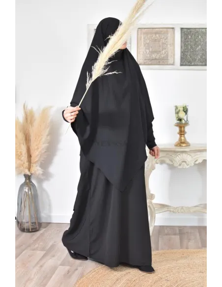Long khimar pointu pour femme musulmane hijab légiféré