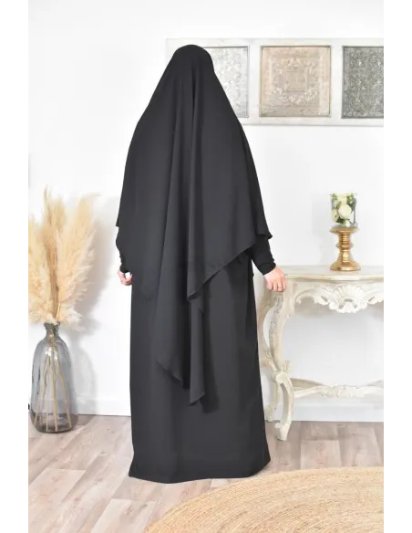 Long khimar pointu pour femme musulmane hijab légiféré
