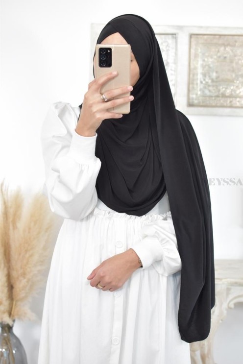 Hijab à enfiler jersey  Neyssa création, hijab haute qualité lycra