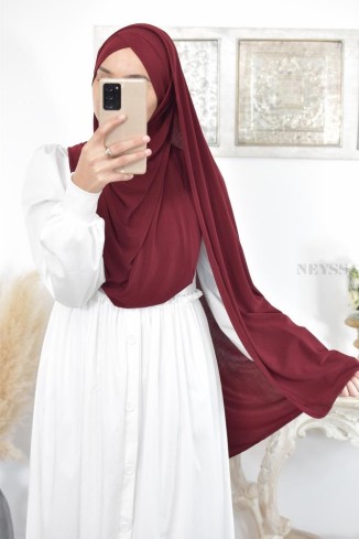 Hijab to put on jersey Neyssa creation, high quality lycra hijab