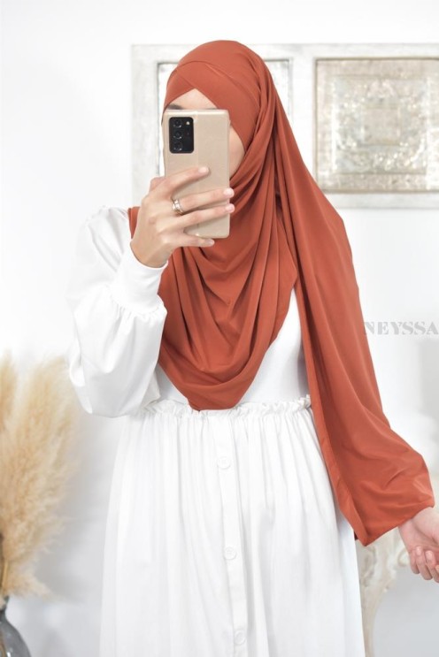 Hijab à enfiler jersey  Neyssa création, hijab haute qualité lycra
