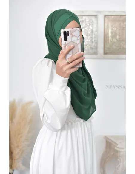 Turkish hijab inspiration ready to put on simple hijab cross cup