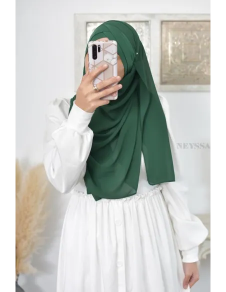 Turkish hijab inspiration ready to put on simple hijab cross cup