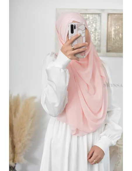 Turkish hijab inspiration ready to put on simple hijab cross cup