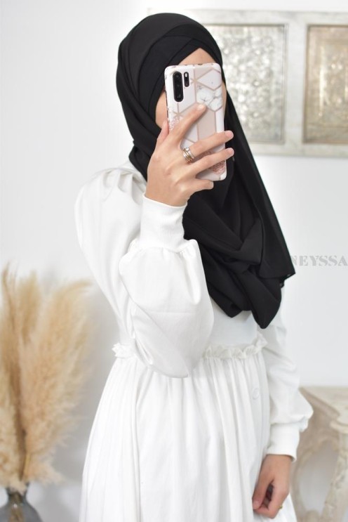 Turkish hijab inspiration ready to put on simple hijab cross cup