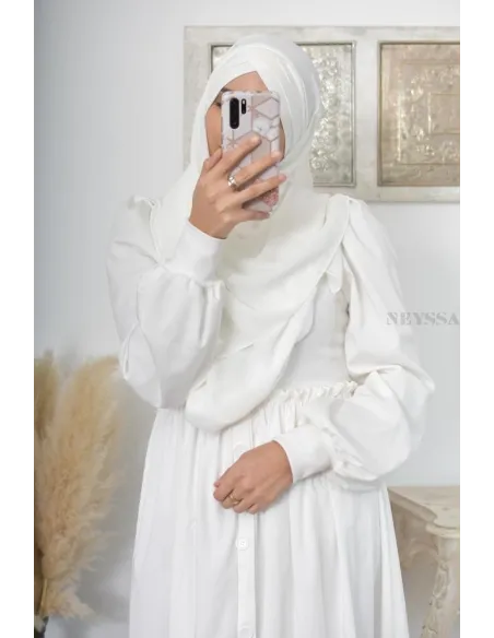 hijab prêt à enfiler en mousseline style turque hijab bonnet intégré 